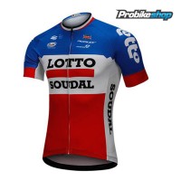 2018 Lotto Soudal blu bianco rosso Maglia Ciclismo Manica Corta 59583OO 2018 Lotto Soudal blu bianco rosso Maglia Ciclismo Manica Corta 59583OO