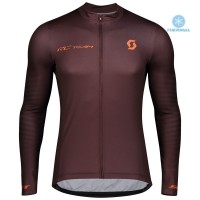Completo Ciclismo 2020 Scott RC 1.0 Claret Squadre thermique Maglia Ciclismo Manica Lunga Completo Ciclismo 2020 Scott RC 1.0 Claret Squadre thermique Maglia Ciclismo Manica Lunga