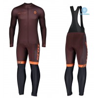 Completo Ciclismo 2020 Scott RC 1.0 Claret Squadre thermique Maglia Ciclismo Manica Lunga e Salopette Lunga Completo Ciclismo 2020 Scott RC 1.0 Claret Squadre thermique Maglia Ciclismo Manica Lunga e Salopette Lunga