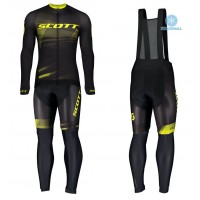 Completo Ciclismo 2020 Scott RC Pro nero-giallo Squadre thermique Maglia Ciclismo Manica Lunga e Salopette Lunga Completo Ciclismo 2020 Scott RC Pro nero-giallo Squadre thermique Maglia Ciclismo Manica Lunga e Salopette Lunga