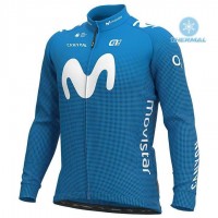 Completo Ciclismo 2020 MOVISTAR Squadre thermique Maglia Ciclismo Manica Lunga Completo Ciclismo 2020 MOVISTAR Squadre thermique Maglia Ciclismo Manica Lunga