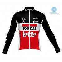 Completo Ciclismo 2020 Lotto Soudal rosso Squadre thermique Maglia Ciclismo Manica Lunga Completo Ciclismo 2020 Lotto Soudal rosso Squadre thermique Maglia Ciclismo Manica Lunga