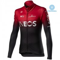 Completo Ciclismo 2020 INEOS rosso Squadre thermique Maglia Ciclismo Manica Lunga Completo Ciclismo 2020 INEOS rosso Squadre thermique Maglia Ciclismo Manica Lunga