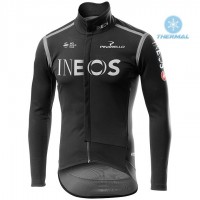 Completo Ciclismo 2020 INEOS nero Squadre thermique Maglia Ciclismo Manica Lunga Completo Ciclismo 2020 INEOS nero Squadre thermique Maglia Ciclismo Manica Lunga