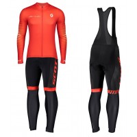 Completo Ciclismo 2020 Scott RC 1.0 Fiery Squadre Maglia Ciclismo Manica Lunga e Salopette Completo Ciclismo 2020 Scott RC 1.0 Fiery Squadre Maglia Ciclismo Manica Lunga e Salopette
