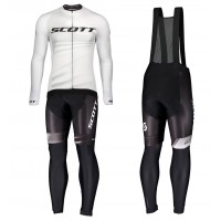 Completo Ciclismo 2020 Scott RC Pro bianca Squadre Maglia Ciclismo Manica Lunga e Salopette Completo Ciclismo 2020 Scott RC Pro bianca Squadre Maglia Ciclismo Manica Lunga e Salopette