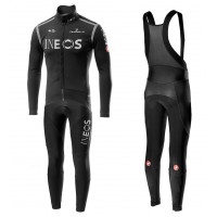 Completo Ciclismo 2020 INEOS nero Squadre Maglia Ciclismo Manica Lunga e Salopette Completo Ciclismo 2020 INEOS nero Squadre Maglia Ciclismo Manica Lunga e Salopette