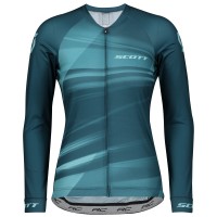 Completo Ciclismo 2020 Scott RC Pro blu Donna Squadre Maglia Ciclismo Manica Lunga Completo Ciclismo 2020 Scott RC Pro blu Donna Squadre Maglia Ciclismo Manica Lunga