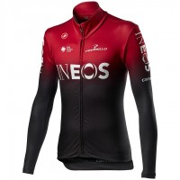 Completo Ciclismo 2020 INEOS rosso Squadre Maglia Ciclismo Manica Lunga Completo Ciclismo 2020 INEOS rosso Squadre Maglia Ciclismo Manica Lunga