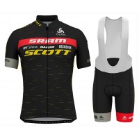 Completo Ciclismo 2020 Scott Sram nero-giallo MSquadre abbigliamento Bici Completo Maglia Ciclismo Corta e Salopette Completo Ciclismo 2020 Scott Sram nero-giallo MSquadre abbigliamento Bici Completo Maglia Ciclismo Corta e Salopette