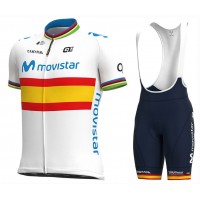 Completo Ciclismo 2020 Movistar Spain champion MSquadre abbigliamento Bici Completo Maglia Ciclismo Corta e Salopette Completo Ciclismo 2020 Movistar Spain champion MSquadre abbigliamento Bici Completo Maglia Ciclismo Corta e Salopette