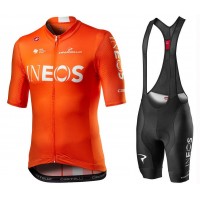 Completo Ciclismo 2020 INEOS Training Edition Orange MSquadre abbigliamento Bici Completo Maglia Ciclismo Corta e Salopette Completo Ciclismo 2020 INEOS Training Edition Orange MSquadre abbigliamento Bici Completo Maglia Ciclismo Corta e Salopette