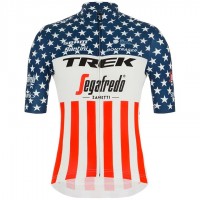 Completo Ciclismo 2020 TREK Segafredo US champion Squadre Maglia Ciclismo Manica Corta Completo Ciclismo 2020 TREK Segafredo US champion Squadre Maglia Ciclismo Manica Corta