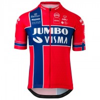 Completo Ciclismo 2020 JUMBO-VISMA Norway champion Squadre Maglia Ciclismo Manica Corta Completo Ciclismo 2020 JUMBO-VISMA Norway champion Squadre Maglia Ciclismo Manica Corta