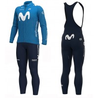 Completo Ciclismo 2020 MOVISTAR Squadre Maglia Ciclismo Manica Lunga e Salopette Completo Ciclismo 2020 MOVISTAR Squadre Maglia Ciclismo Manica Lunga e Salopette