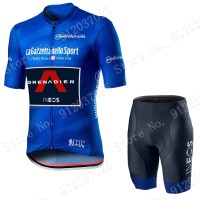 Blue giro d'italia 2021 Ineos Grenaider abbigliamento Bici Completo Maglia Ciclismo Corta + pantaloncini 42doeE Blue giro d'italia 2021 Ineos Grenaider abbigliamento Bici Completo Maglia Ciclismo Corta + pantaloncini 42doeE
