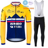 Winter Fleece Jumbo Visma SLovenia Pro Team 2021 Abbigliamento Maglia Ciclismo Manica Lunga e Salopette Lunga ApPspe Winter Fleece Jumbo Visma SLovenia Pro Team 2021 Abbigliamento Maglia Ciclismo Manica Lunga e Salopette Lunga ApPspe