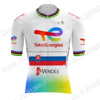 2022 Team Total New Energies Slovenia champion Maglia Ciclismo Manica Corta gQPtA 2022 Team Total New Energies Slovenia champion Maglia Ciclismo Manica Corta gQPtA