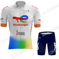 2022 Team Total New Energies abbigliamento Bici Completo Maglia Ciclismo Corta e pantaloni ESJR5 2022 Team Total New Energies abbigliamento Bici Completo Maglia Ciclismo Corta e pantaloni ESJR5