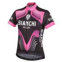 Bianchi Milano Tuela Donne Maglia Ciclismo Manica Corta nero rose 86025-YA Bianchi Milano Tuela Donne Maglia Ciclismo Manica Corta nero rose 86025-YA
