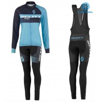 2016 Scott RC nero -blu Donne Thermo Squadre Pro Abbigliamento Ciclismo Maglia Ciclismo Manica Lunga e Salopette Lunga 97678-RK 2016 Scott RC nero -blu Donne Thermo Squadre Pro Abbigliamento Ciclismo Maglia Ciclismo Manica Lunga e Salopette Lunga 97678-RK