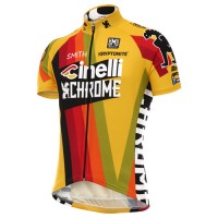 Pro 2017 Cinelli Chrome giallo Maglia Ciclismo Manica Corta 40404-GH Pro 2017 Cinelli Chrome giallo Maglia Ciclismo Manica Corta 40404-GH
