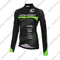2016 Team Cannondale Winter Maglie Ciclismo Manica Lunga nero verde 31277-AT 2016 Team Cannondale Winter Maglie Ciclismo Manica Lunga nero verde 31277-AT