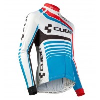 2016 Cube Teamline bianco -blu Maglie Ciclismo Manica Lunga 10779-EI 2016 Cube Teamline bianco -blu Maglie Ciclismo Manica Lunga 10779-EI