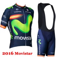 2016 Movistar Nuovo abbigliamento Ciclismo Completo Maglia Ciclismo Corta e Salopette 04 64807-QW 2016 Movistar Nuovo abbigliamento Ciclismo Completo Maglia Ciclismo Corta e Salopette 04 64807-QW