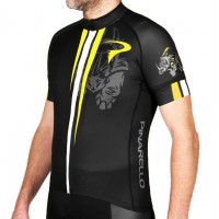 2016 Pinarello Rhino Maglia Ciclismo Manica Corta nero giallo 40672-PZ 2016 Pinarello Rhino Maglia Ciclismo Manica Corta nero giallo 40672-PZ