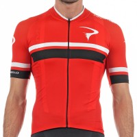 2017 Pinarello Corsa Maglia Ciclismo Manica Corta - Rosso nero 65043-LP 2017 Pinarello Corsa Maglia Ciclismo Manica Corta - Rosso nero 65043-LP