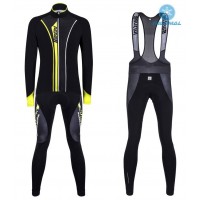 2016 Santini VEGA nero -giallo Thermo Squadre Pro Abbigliamento Ciclismo Maglia Ciclismo Manica Lunga e Salopette Lunga 46210-ST 2016 Santini VEGA nero -giallo Thermo Squadre Pro Abbigliamento Ciclismo Maglia Ciclismo Manica Lunga e Salopette Lunga 46210-ST