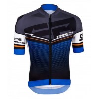 2016 Santini Interactive 3.0 nero blu Maglia Ciclismo Manica Corta 50540-UD 2016 Santini Interactive 3.0 nero blu Maglia Ciclismo Manica Corta 50540-UD