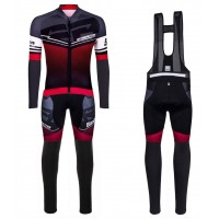 2016 Santini Interactive 3.0 nero -Rosso Squadre Pro Abbigliamento Ciclismo Maglia Ciclismo Manica Lunga e Salopette Lunga 55370-ZX 2016 Santini Interactive 3.0 nero -Rosso Squadre Pro Abbigliamento Ciclismo Maglia Ciclismo Manica Lunga e Salopette Lunga 55370-ZX
