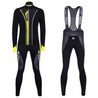 2016 Santini VEGA nero -giallo Squadre Pro Abbigliamento Ciclismo Maglia Ciclismo Manica Lunga e Salopette Lunga 88268-MP 2016 Santini VEGA nero -giallo Squadre Pro Abbigliamento Ciclismo Maglia Ciclismo Manica Lunga e Salopette Lunga 88268-MP