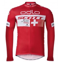 2016 Scott ODLO Team Rosso Maglie Ciclismo Manica Lunga 85530-FP 2016 Scott ODLO Team Rosso Maglie Ciclismo Manica Lunga 85530-FP