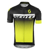 2017 Scott Rc nero bianco giallo Maglia Ciclismo Manica Corta 73945-PI 2017 Scott Rc nero bianco giallo Maglia Ciclismo Manica Corta 73945-PI