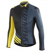 2016 Specialized Pro Team SZK nero -gris -giallo Maglie Ciclismo Manica Lunga 41989-GS 2016 Specialized Pro Team SZK nero -gris -giallo Maglie Ciclismo Manica Lunga 41989-GS