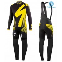 2016 Specialized Team LS nero -giallo Thermo Squadre Pro Abbigliamento Ciclismo Maglia Ciclismo Manica Lunga e Salopette Lunga 50622-XS 2016 Specialized Team LS nero -giallo Thermo Squadre Pro Abbigliamento Ciclismo Maglia Ciclismo Manica Lunga e Salopette Lunga 50622-XS