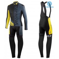 2016 Specialized Pro Team SZK nero -gris -giallo Thermo Squadre Pro Abbigliamento Ciclismo Maglia Ciclismo Manica Lunga e Salopette Lunga 61630-SA 2016 Specialized Pro Team SZK nero -gris -giallo Thermo Squadre Pro Abbigliamento Ciclismo Maglia Ciclismo Manica Lunga e Salopette Lunga 61630-SA