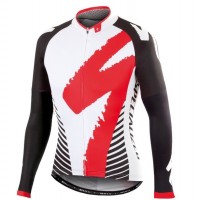 2016 Specialized Team LS bianco -Rosso Maglie Ciclismo Manica Lunga 65502-OM 2016 Specialized Team LS bianco -Rosso Maglie Ciclismo Manica Lunga 65502-OM