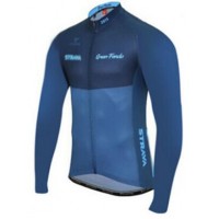 2016 Strava Maglie Ciclismo Manica Lunga blu 74370-LP 2016 Strava Maglie Ciclismo Manica Lunga blu 74370-LP