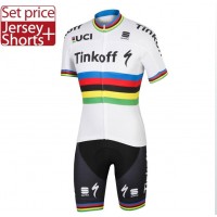 2016 TINKOFF World Champion Nuovo abbigliamento Bici Completo Maglia Ciclismo Corta e Pantaloncini 55616-KX 2016 TINKOFF World Champion Nuovo abbigliamento Bici Completo Maglia Ciclismo Corta e Pantaloncini 55616-KX