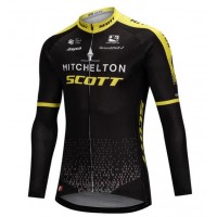 Mitchelton-Scott Pro 2018 Maglia Ciclismo Manica Lunga 69634CW Mitchelton-Scott Pro 2018 Maglia Ciclismo Manica Lunga 69634CW
