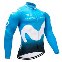 2018 Movistar Squadre Maglia Ciclismo Manica Lunga 66396SK 2018 Movistar Squadre Maglia Ciclismo Manica Lunga 66396SK
