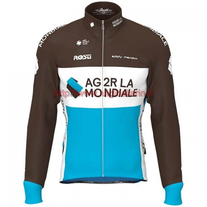 Completo Ciclismo 2019 AG2R Squadre Maglia Ciclismo Manica Lunga