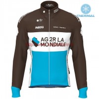 Completo Ciclismo 2019 AG2R Squadre thermique Maglia Ciclismo Manica Lunga Completo Ciclismo 2019 AG2R Squadre thermique Maglia Ciclismo Manica Lunga