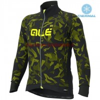 Completo Ciclismo 2019 ALE Camouflage nero-giallo thermique Maglia Ciclismo Manica Lunga Completo Ciclismo 2019 ALE Camouflage nero-giallo thermique Maglia Ciclismo Manica Lunga