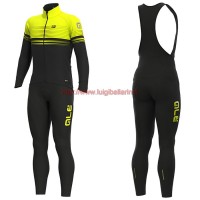Completo Ciclismo 2019 ALE Slide nero-giallo Maglia Ciclismo Manica Lunga e Salopette Completo Ciclismo 2019 ALE Slide nero-giallo Maglia Ciclismo Manica Lunga e Salopette
