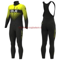 Completo Ciclismo 2019 ALE Summit nero-giallo Maglia Ciclismo Manica Lunga e Salopette Completo Ciclismo 2019 ALE Summit nero-giallo Maglia Ciclismo Manica Lunga e Salopette